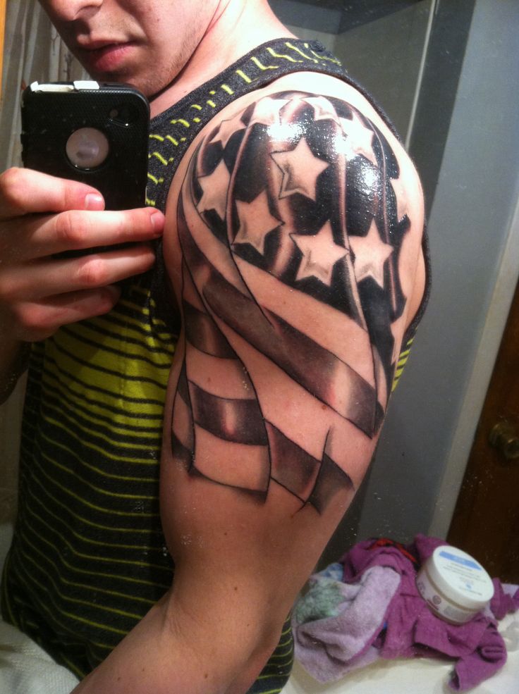 tattoos for men American Flag 0036