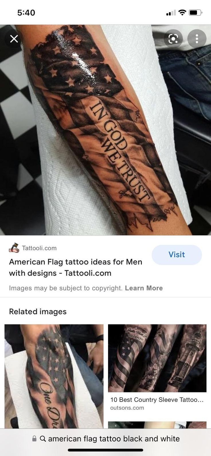 tattoos for men American Flag 0077