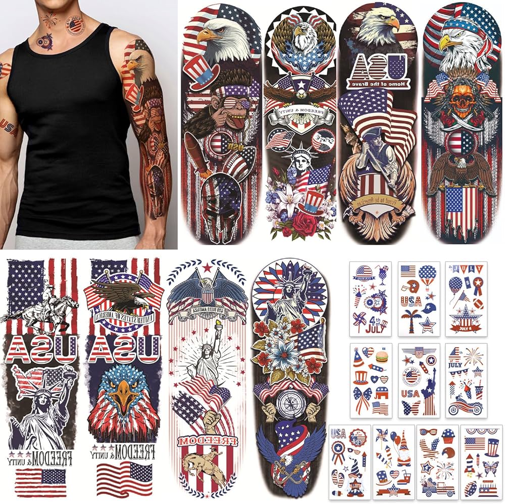 tattoos for men American Flag 0079