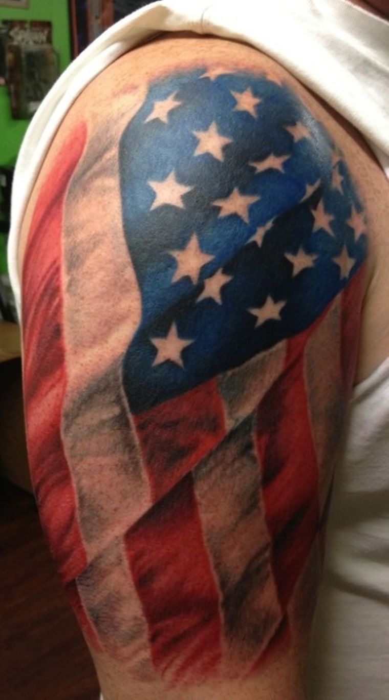 tattoos for men American Flag 0094