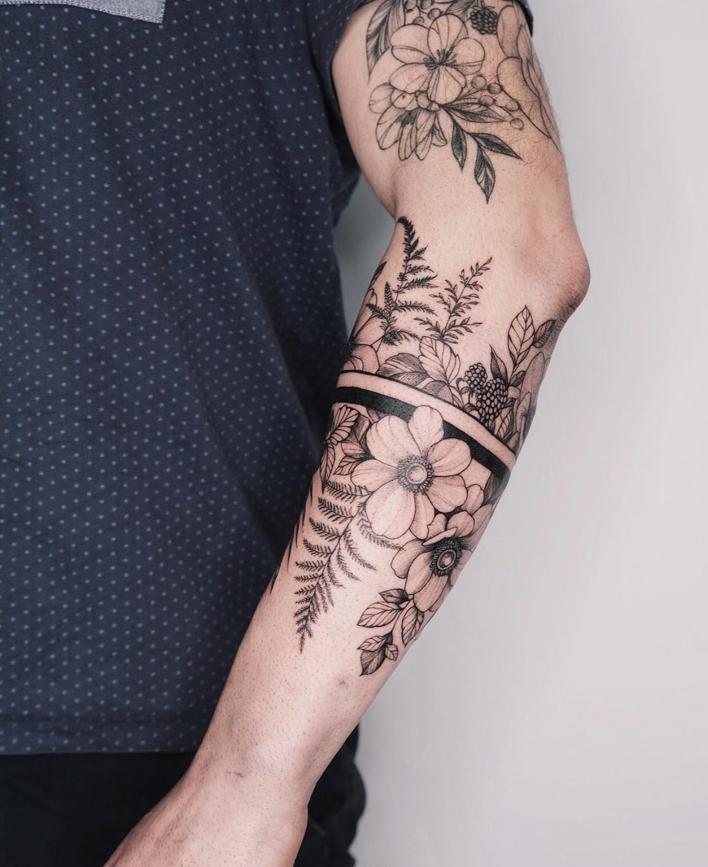 flower tattoos for men ideas