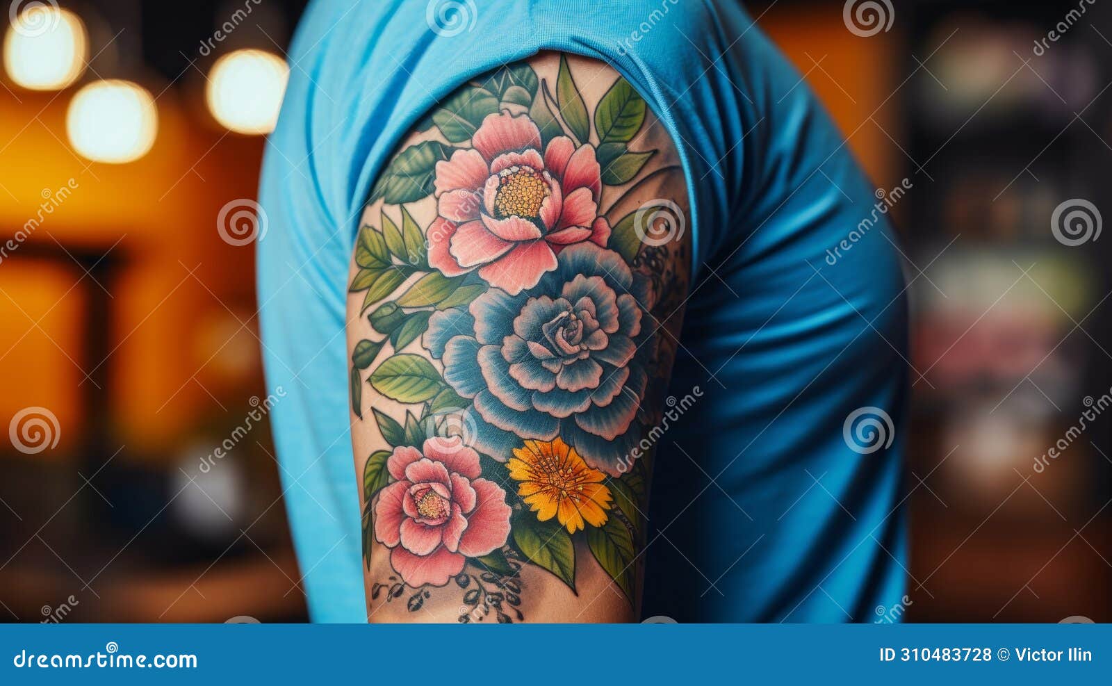 flower tattoos for men 0046