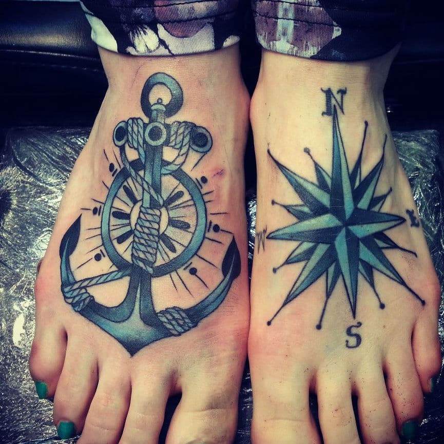 foot tattoos for men 0011