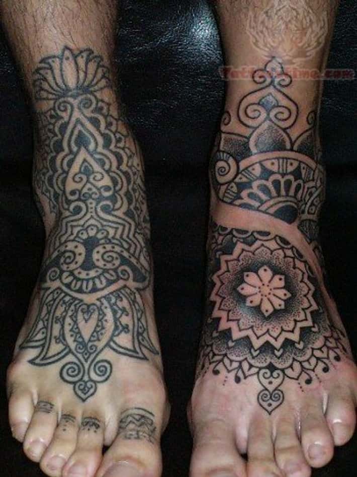 foot tattoos for men 0013