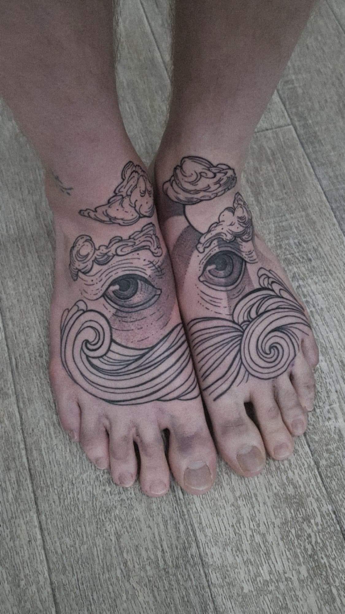 foot tattoos for men 0020