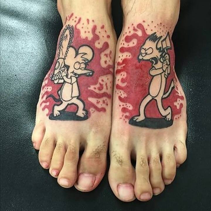 foot tattoos for men 0097