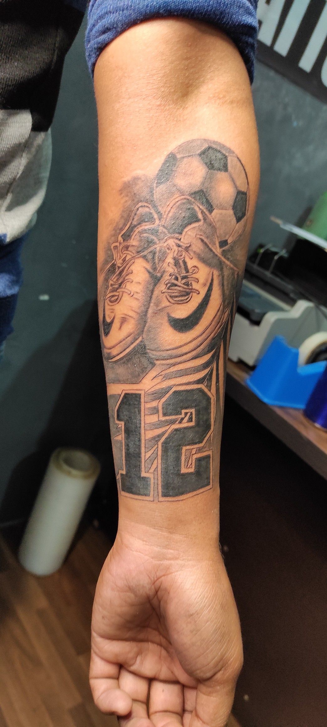 football-themed tattoos for men