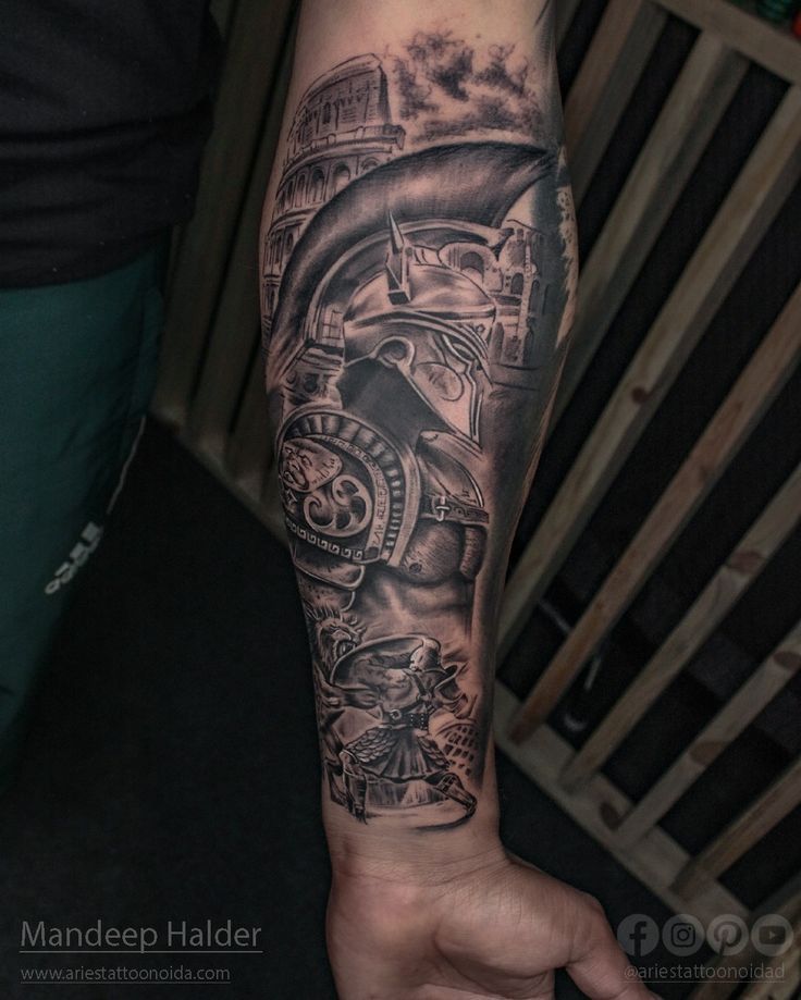 forearm aries tattoos for men 0094