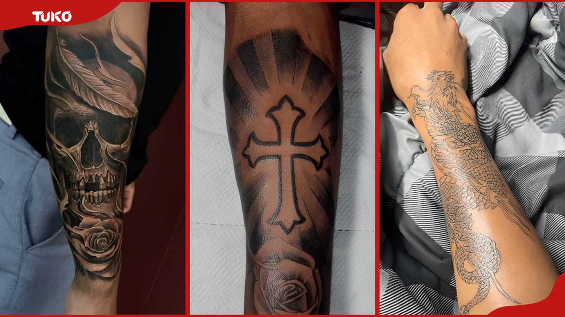 forearm arm tattoos for black men