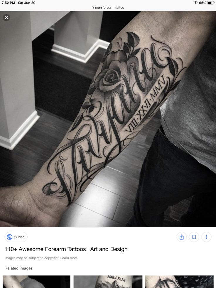 forearm name tattoos for men 0071