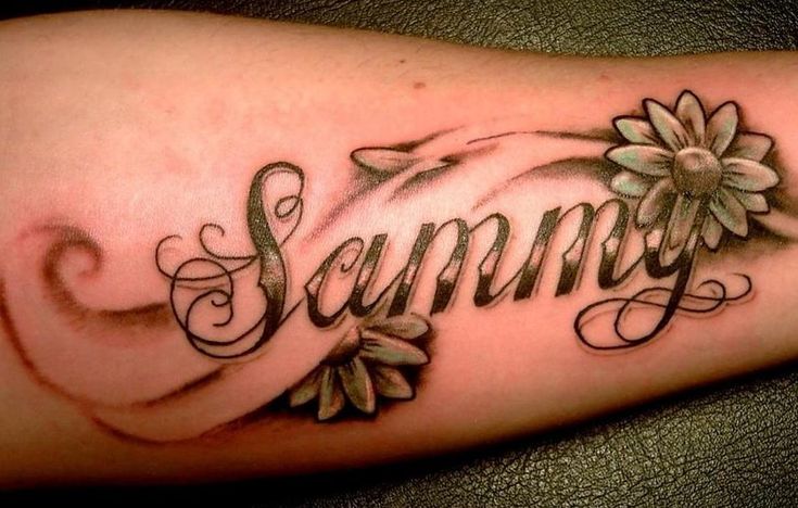 forearm name tattoos for men 0077