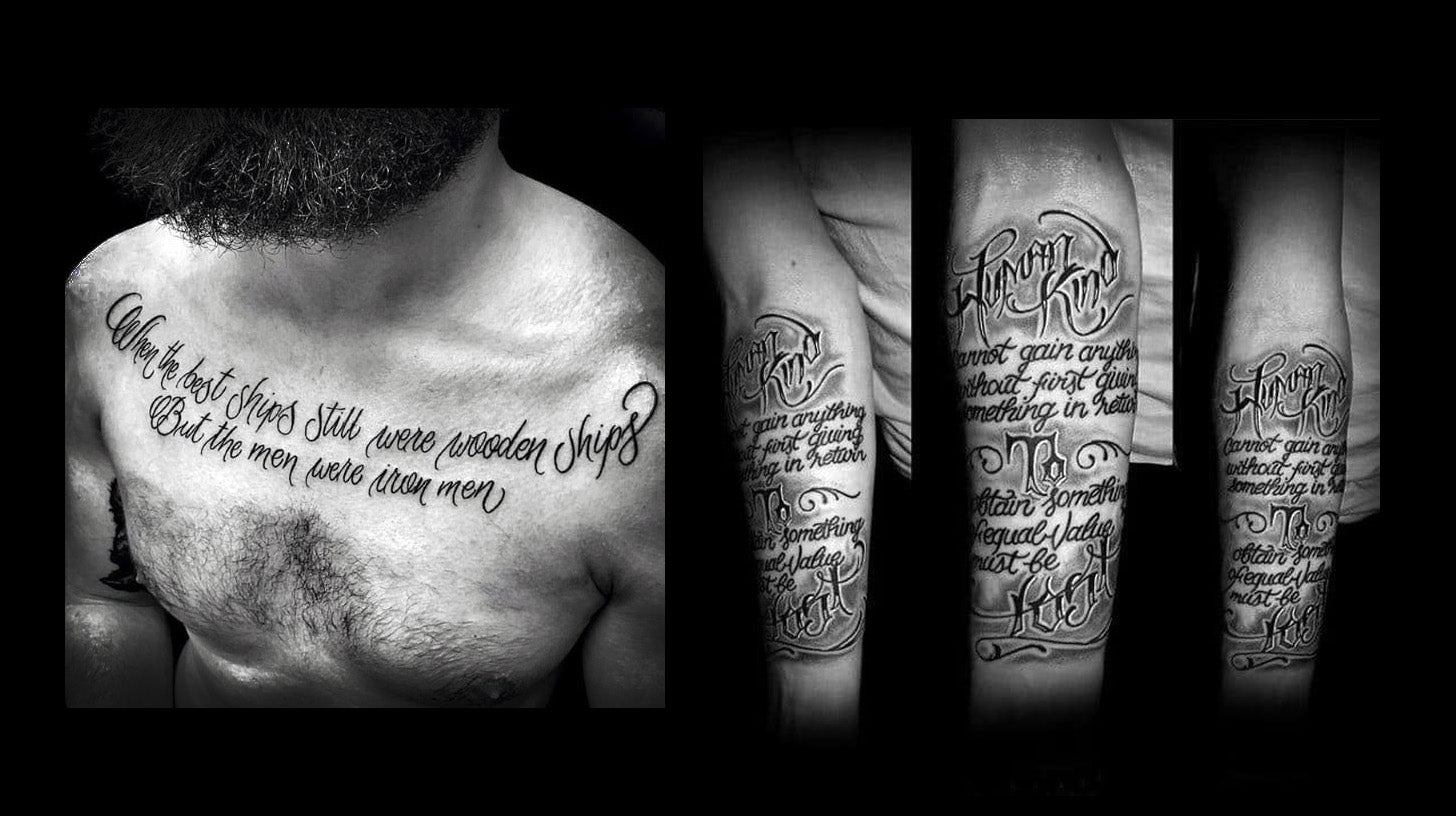 forearm quote tattoos for men 0016