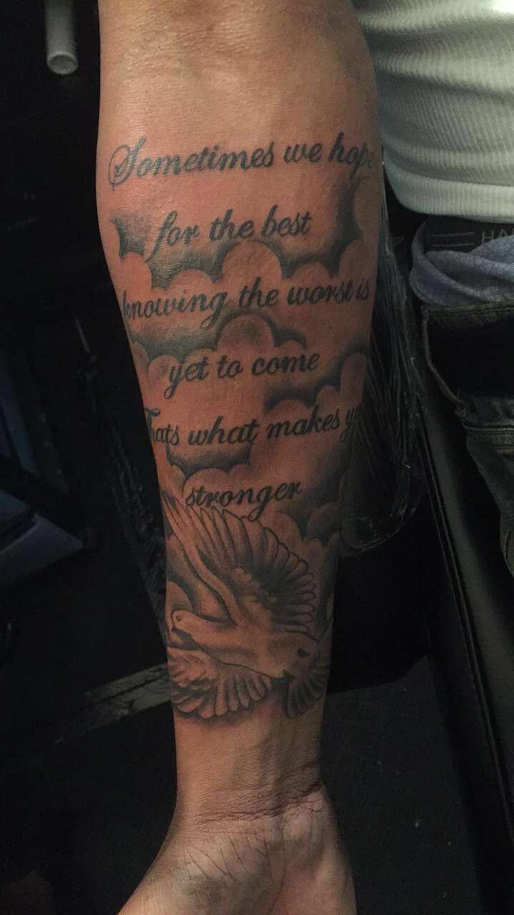 forearm quote tattoos for men 0075