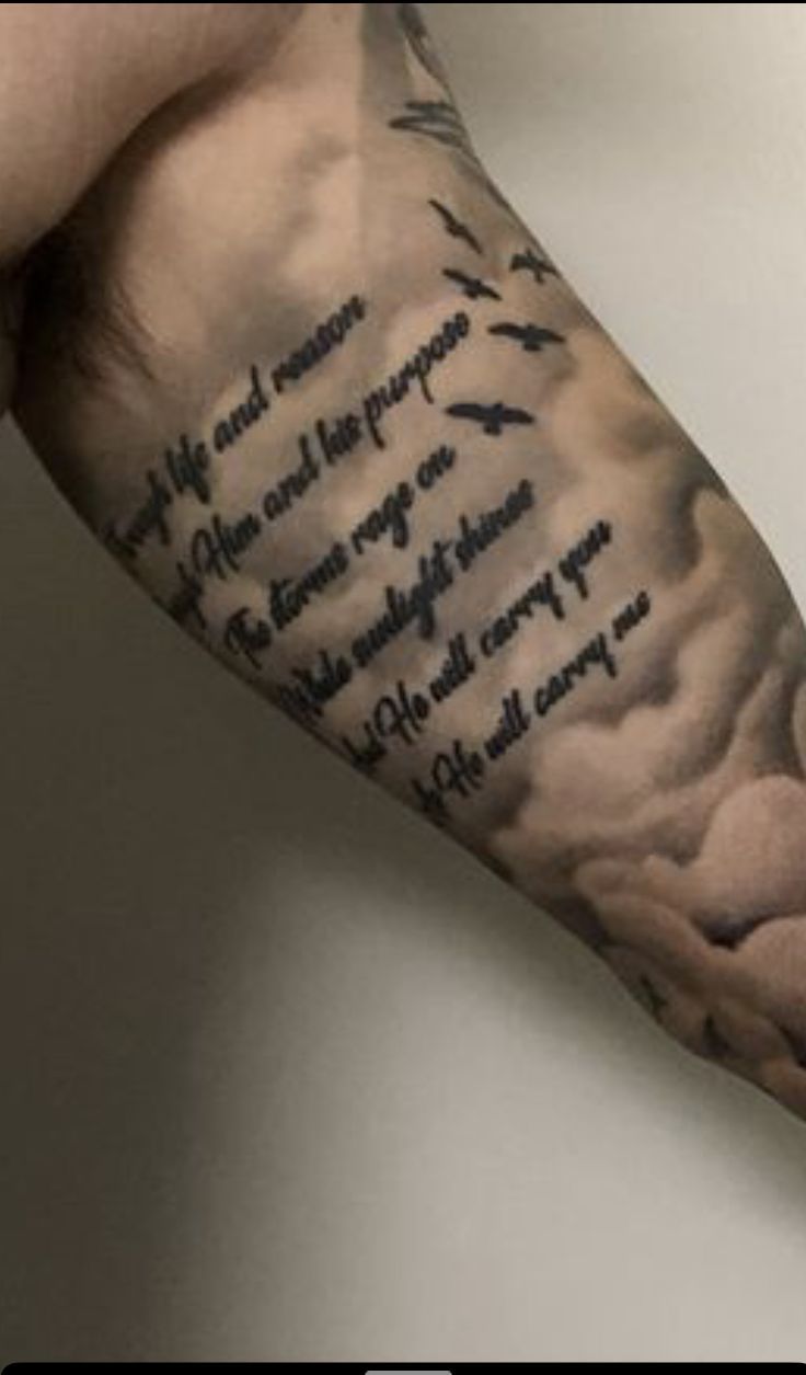 forearm quote tattoos for men 0090