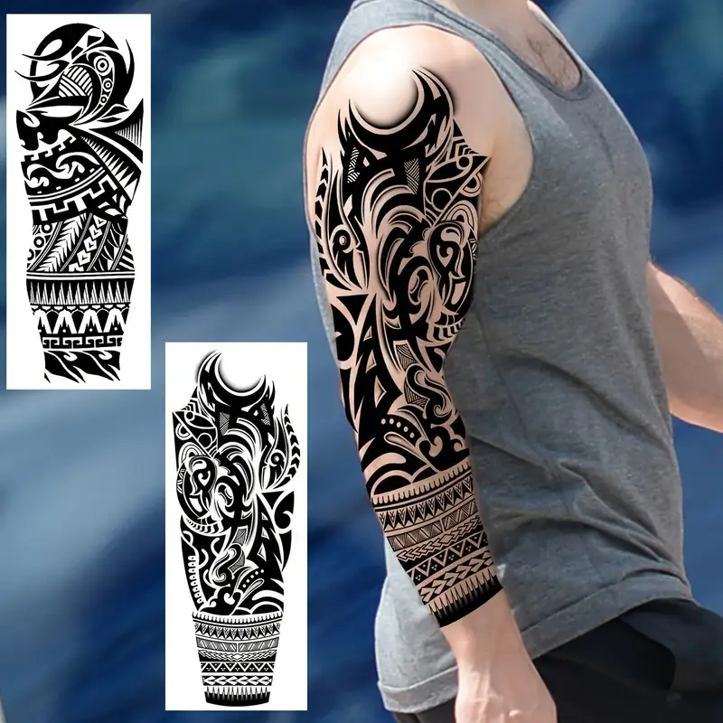 upper sleeve tattoo ideas for black men 0032