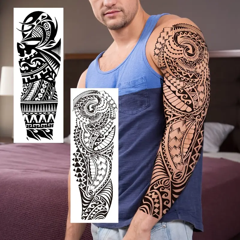 upper sleeve tattoo ideas for black men 0048