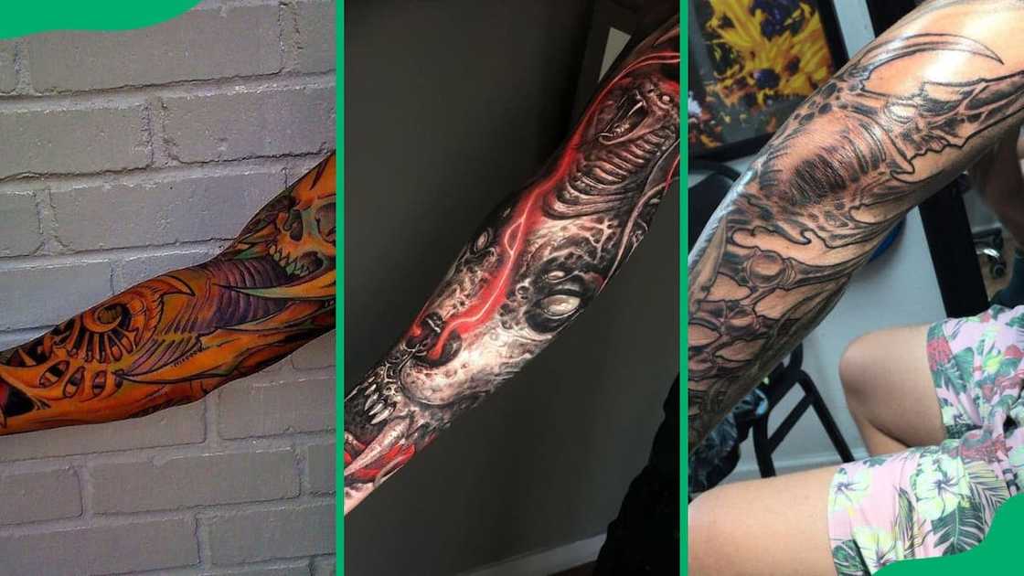 upper sleeve tattoo ideas for black men 0061