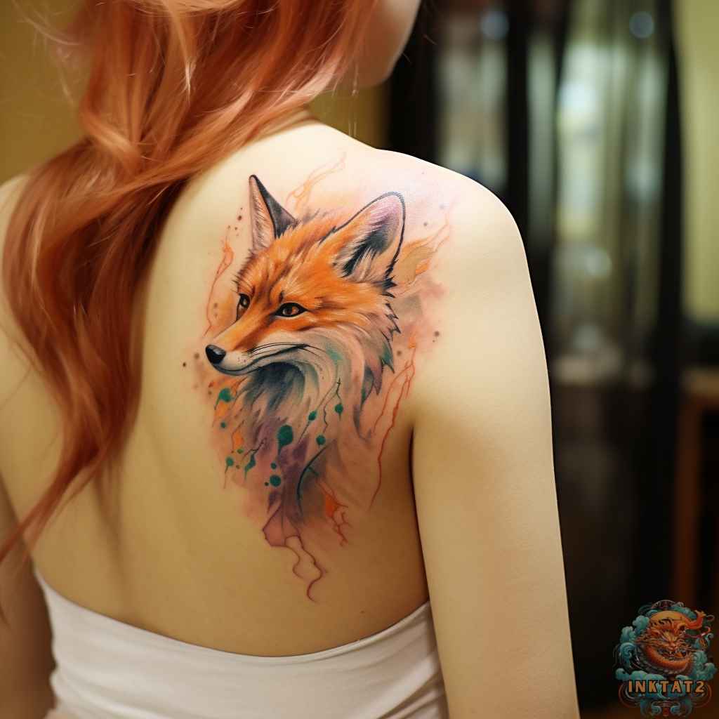 fox tattoos for men 0011