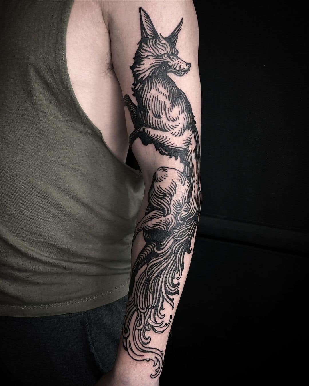 fox tattoos for men 0012