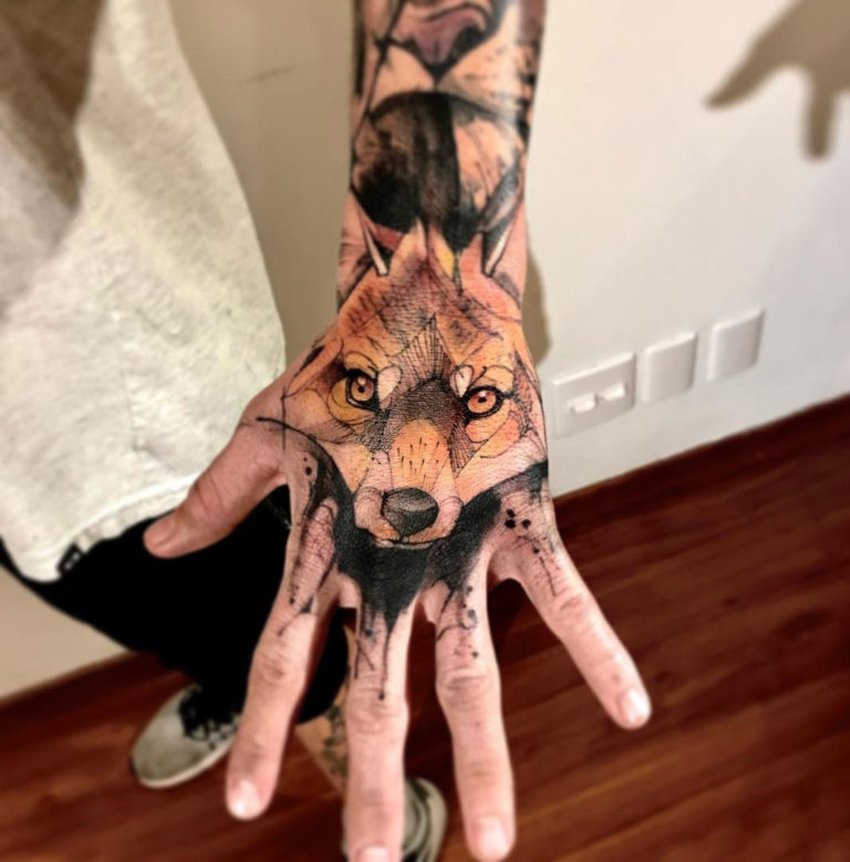 fox tattoos for men 0015