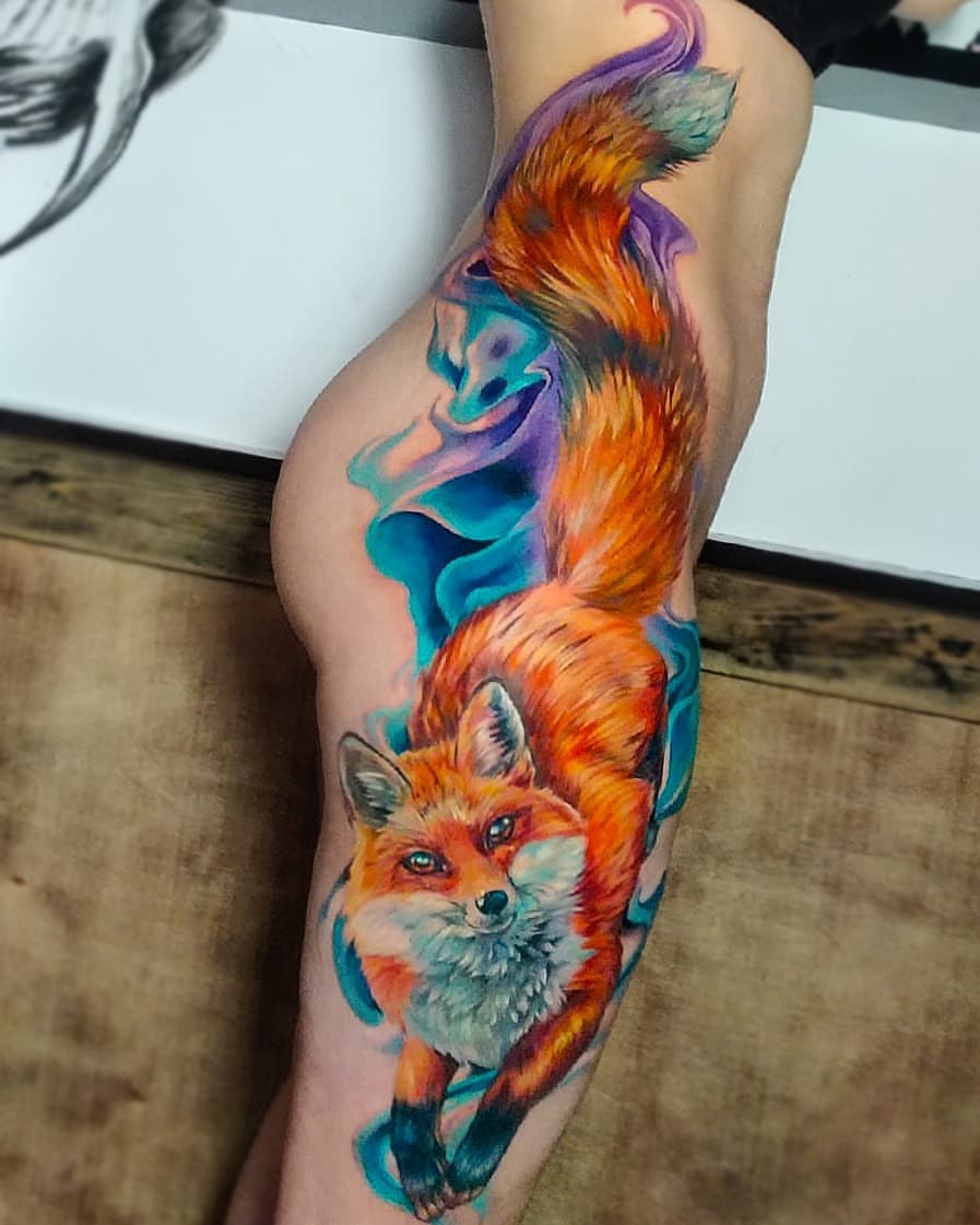 fox tattoos for men 0018