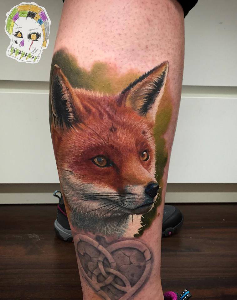 fox tattoos for men 0024