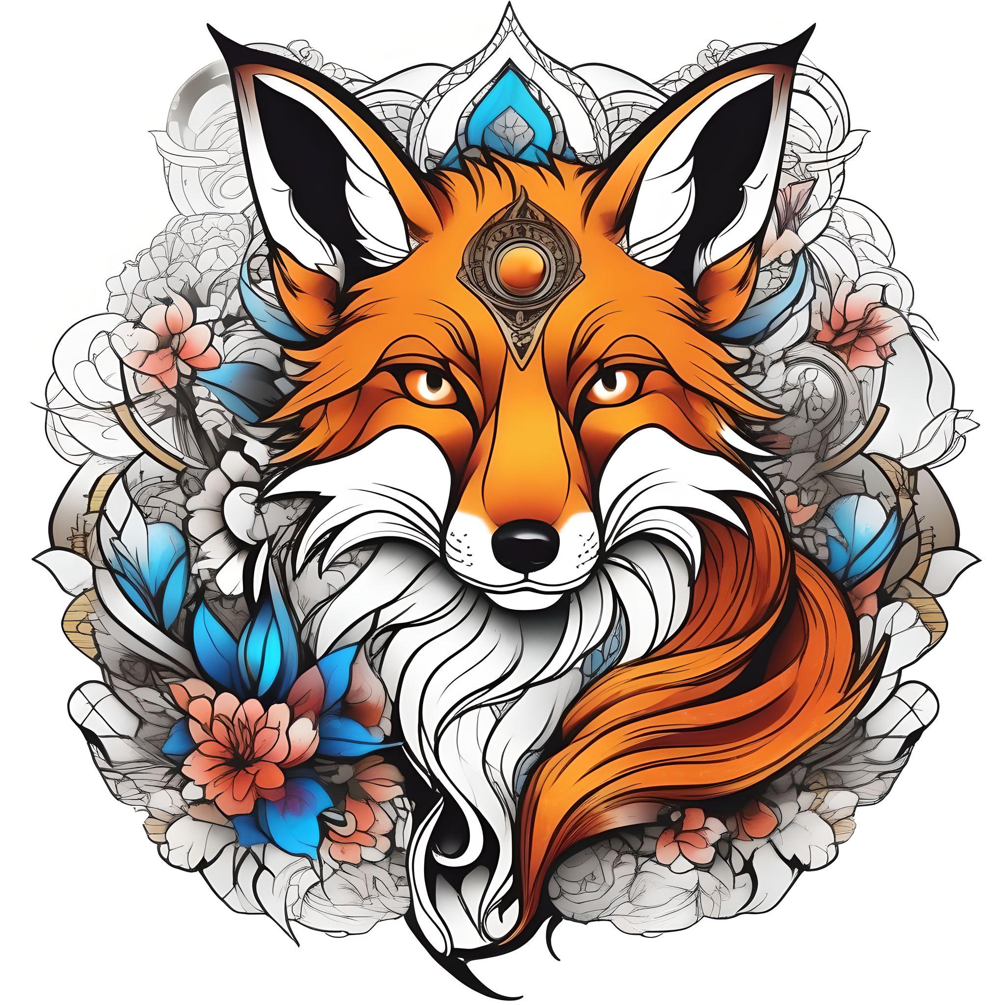 fox tattoos for men 0072