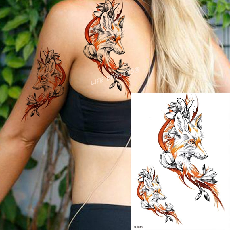 fox tattoos for men 0088