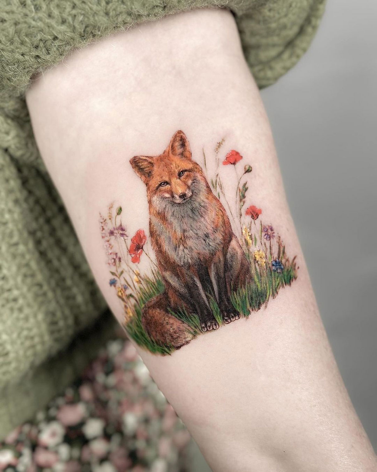 fox tattoos for men 0090