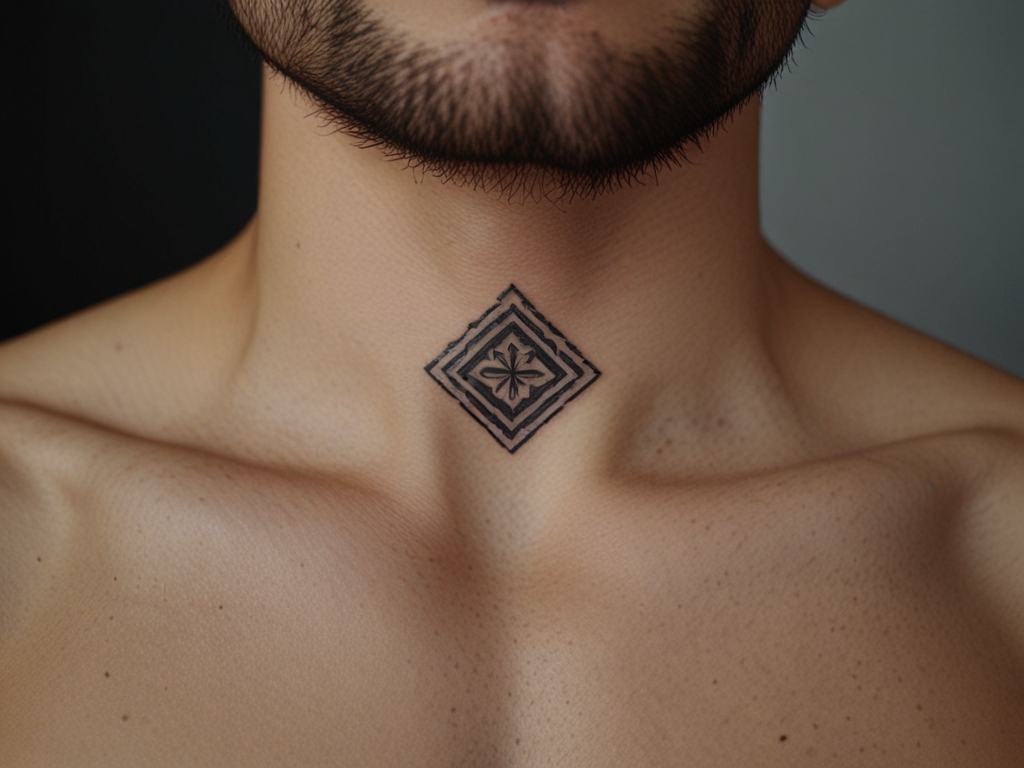 front neck tattoos for men 0031