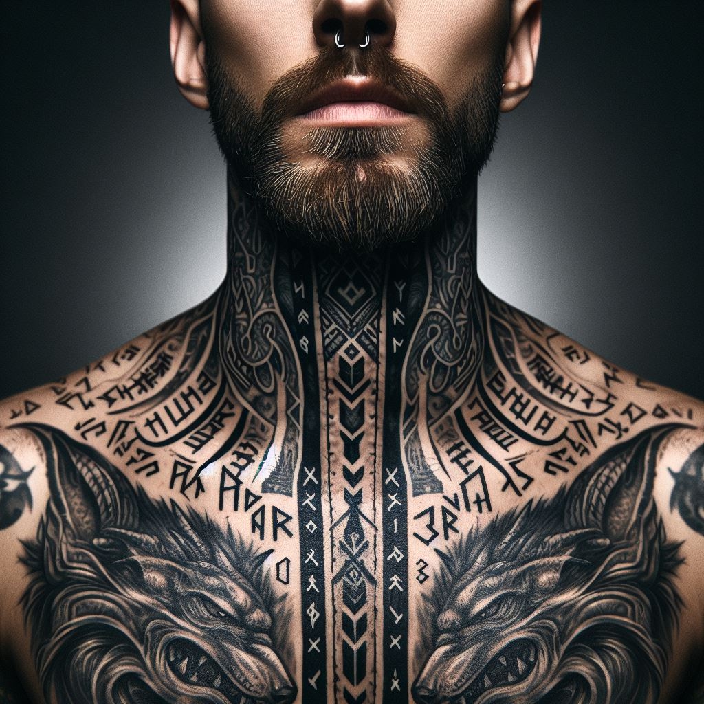 front neck tattoos for men 0057