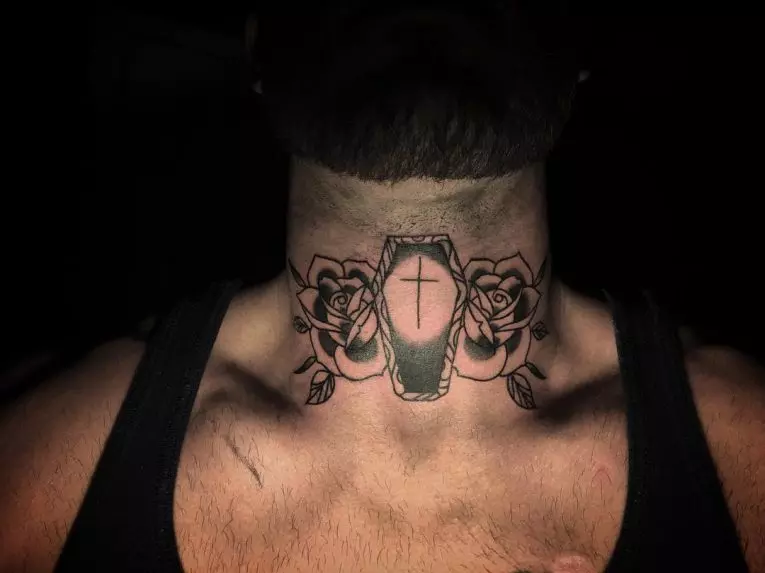 front neck tattoos for men 0075