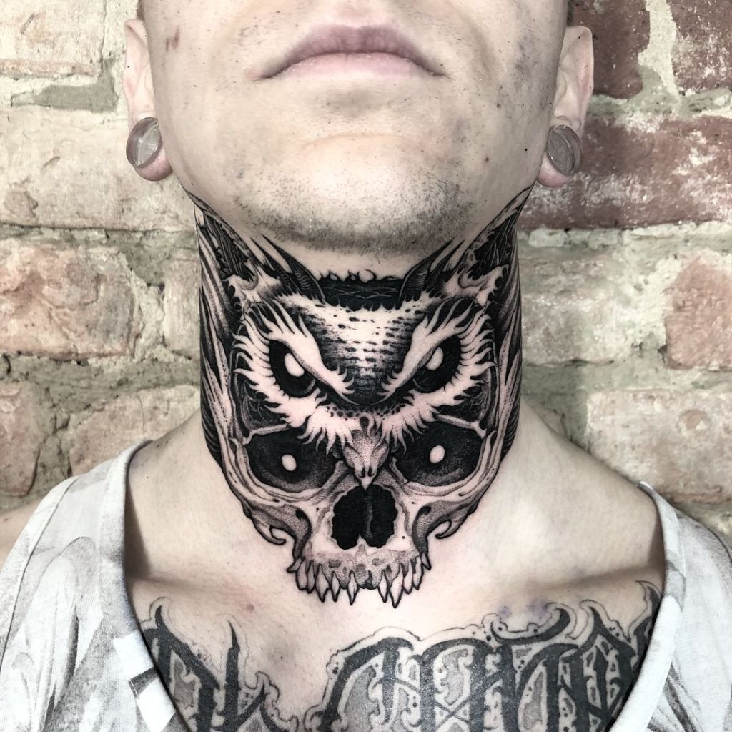 front neck tattoos for men 0079