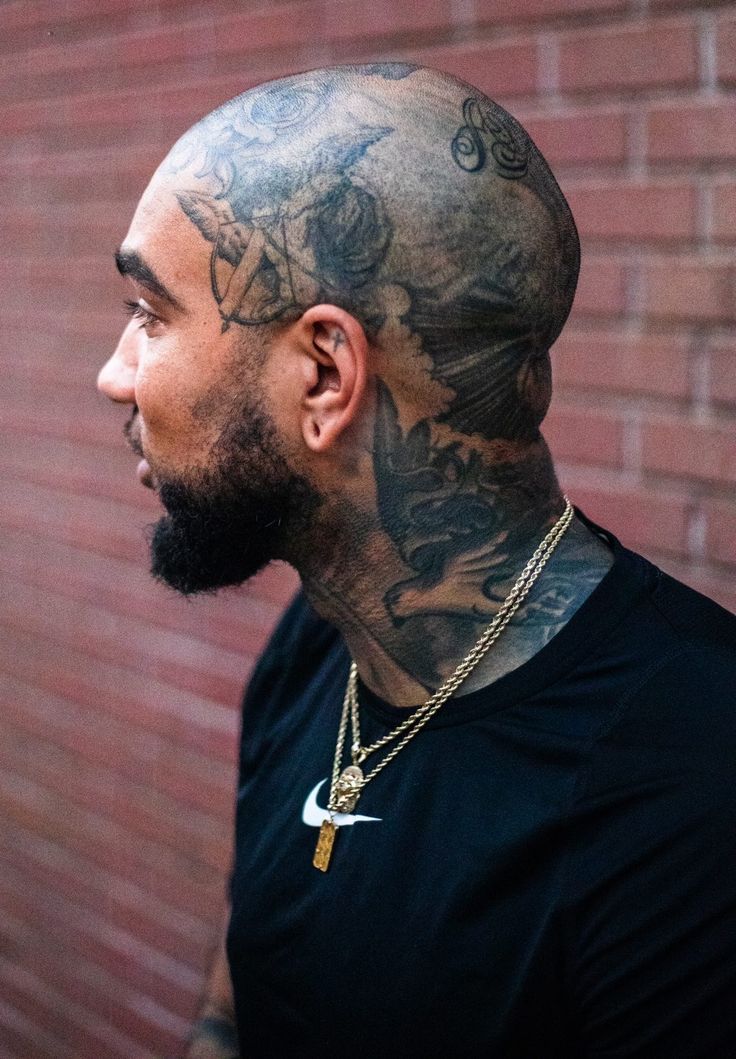 full head tattoos for men