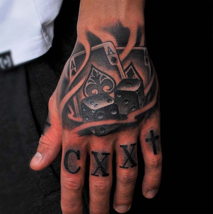 gambling tattoos for men 0092