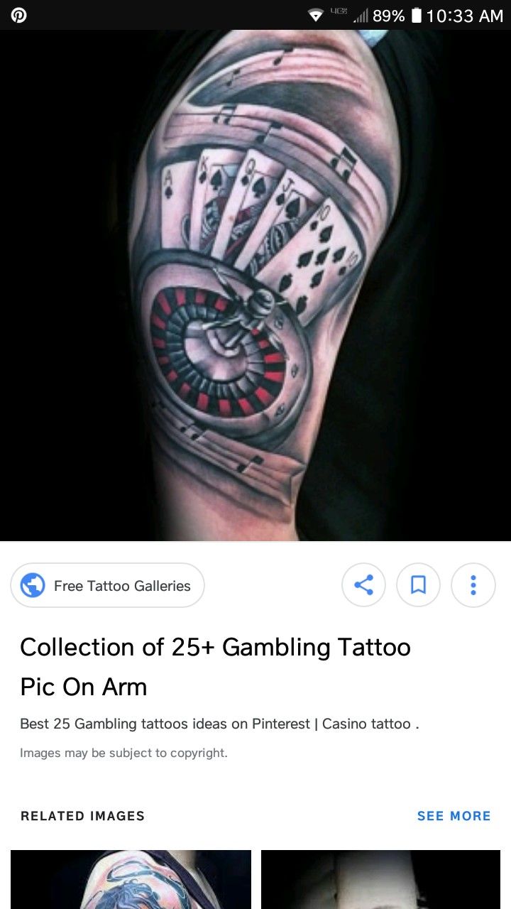 gambling tattoos for men 0096