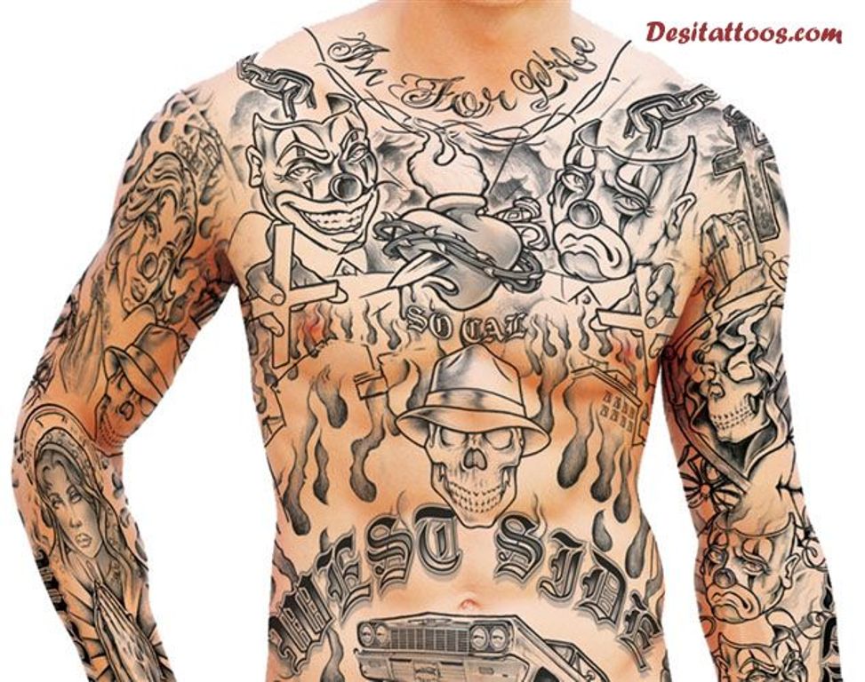 gangster tattoos for men 0064