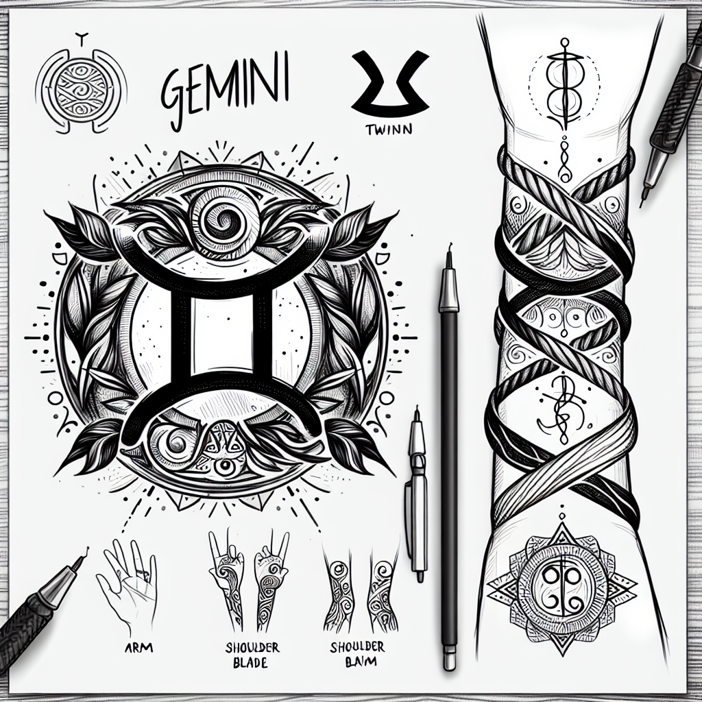 Gemini tattoos for men 0015