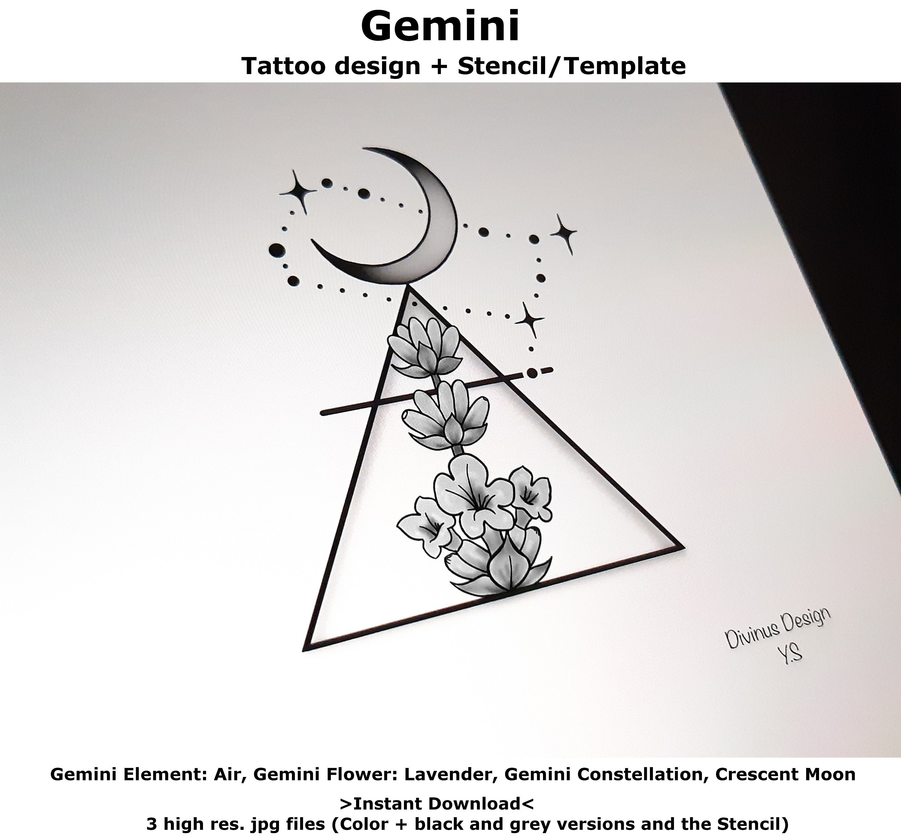 Gemini tattoos for men 0034