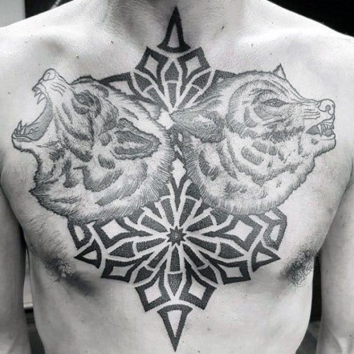 geometric tattoos for men inspiration