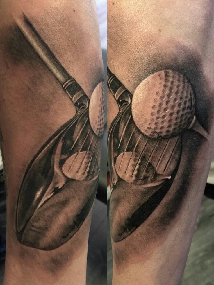 golf tattoos for men 0010