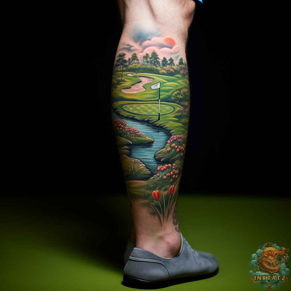 golf tattoos for men 0012