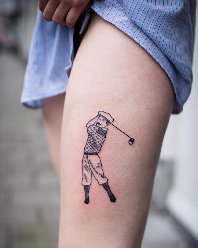 golf tattoos for men 0014