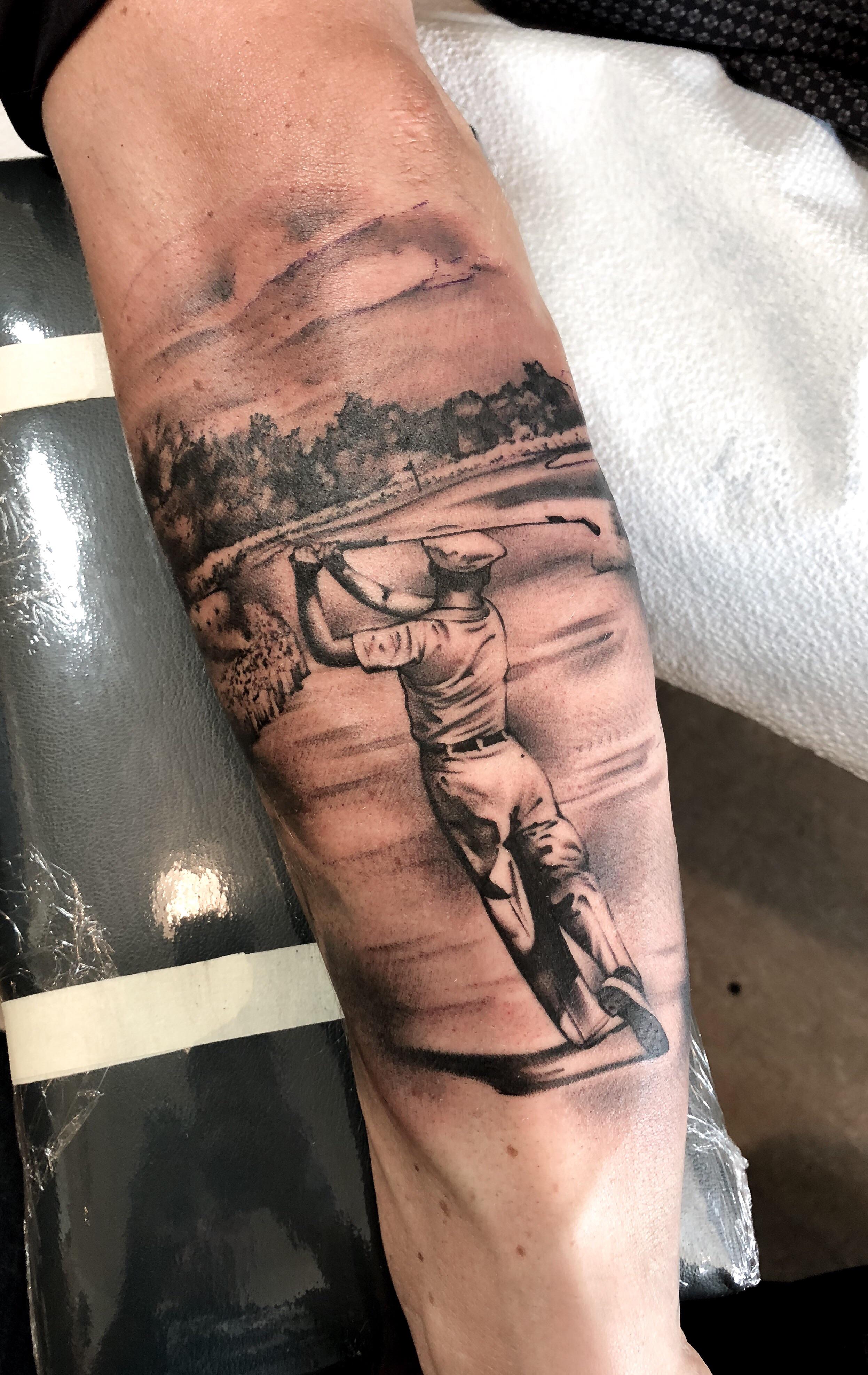 golf tattoos for men 0020