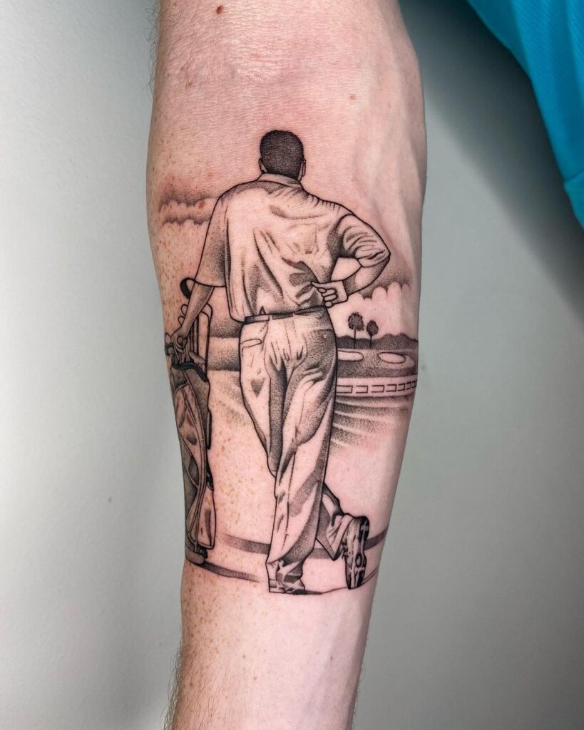 golf tattoos for men 0022