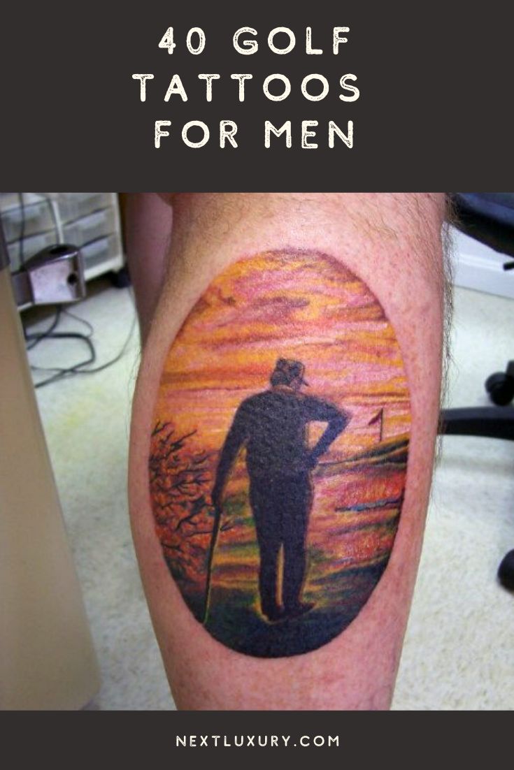 golf tattoos for men 0023