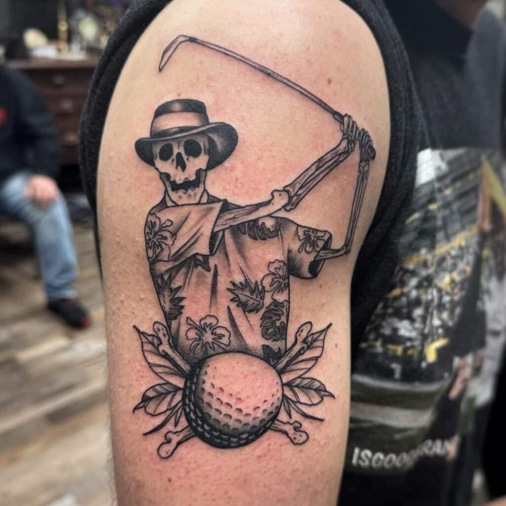 golf tattoos for men 0031