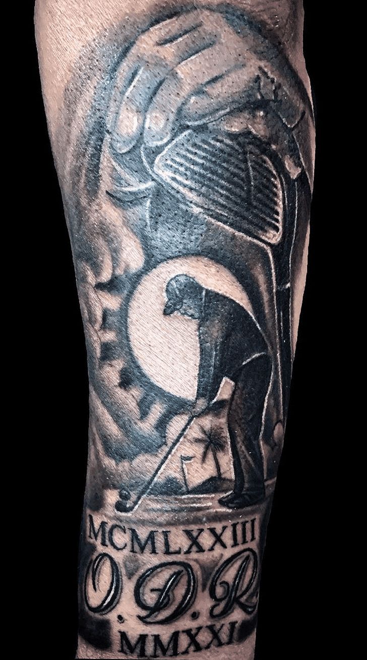 golf tattoos for men 0042