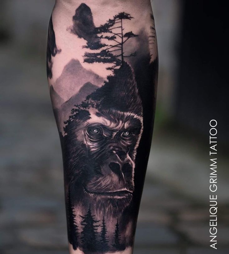 gorilla tattoos for men designs