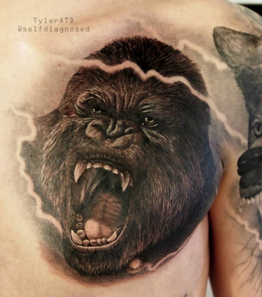 gorilla tattoos for men 0012